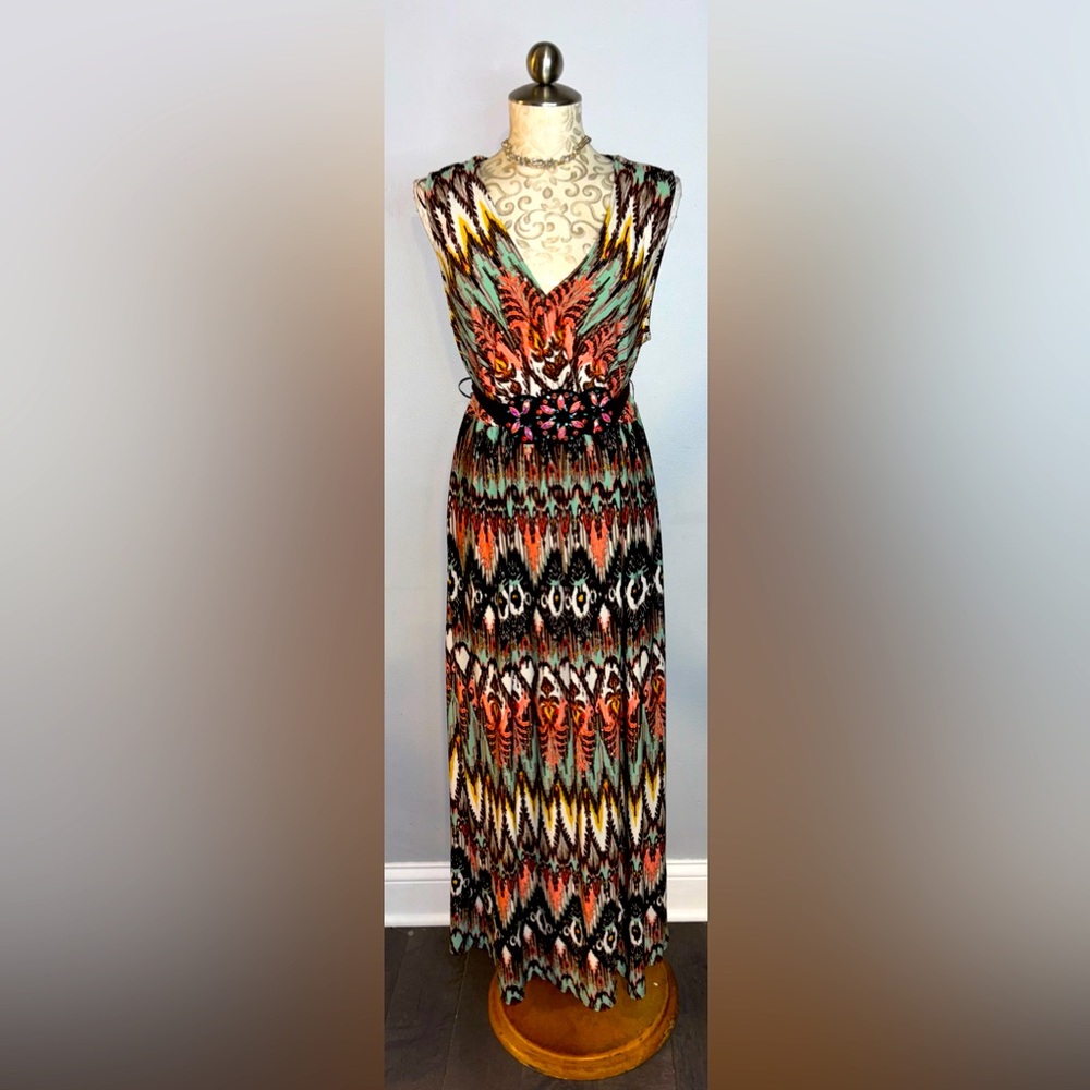 R & M Richards Maxi Dress Size 16W.  #H